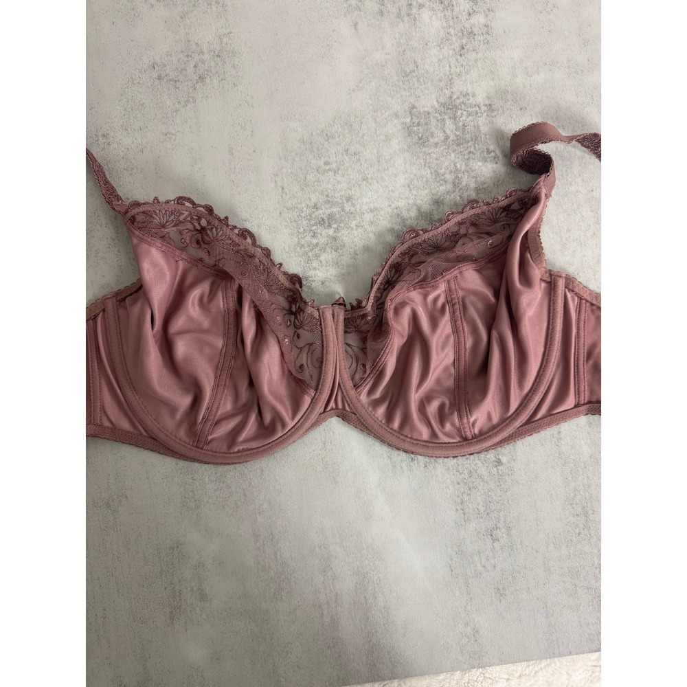 Alegro Lingerie Dreamweaver Underwire Plunge Bra Mocha 40H Lace - Picture 5 of 5